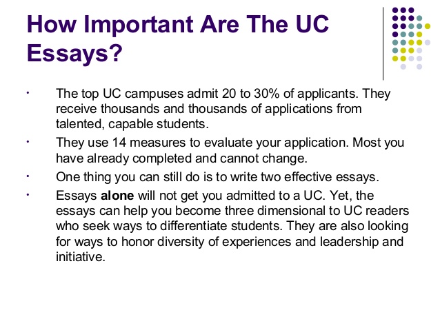 Uc College Application Essay